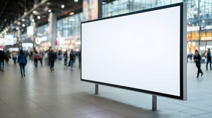 Blank billboard display