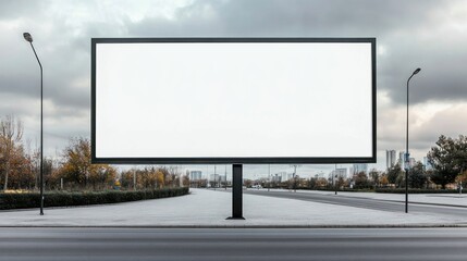 Obraz premium Empty billboard display