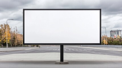 Obraz premium Blank canvas billboard