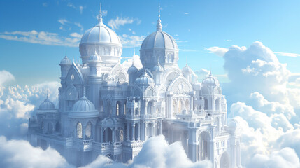 White castle in the sky