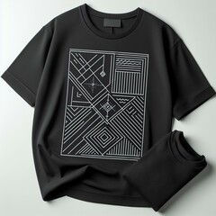 Modern Geometric Graphic T-Shirt