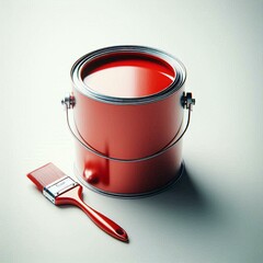 Paint Can and Brush
