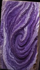 Obraz premium Elevate your projects with the captivating beauty of Charoite! This stunning gemstone showcases rich purple swirls and a silky sheen, perfect for high-end jewelry, elegant decor, and eye-catching mark
