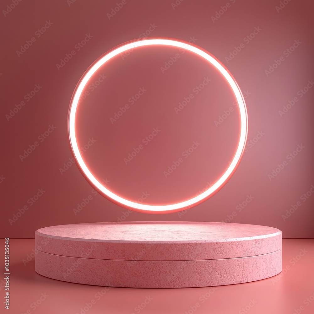 Aufkleber 3d rendering of a luxury pedestal stand. studio scene background with blank tabletop. chinese new ye