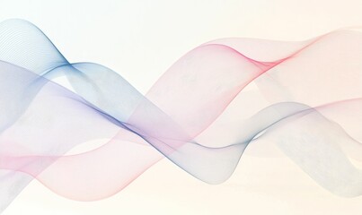 Abstract pastel blue and red waves.