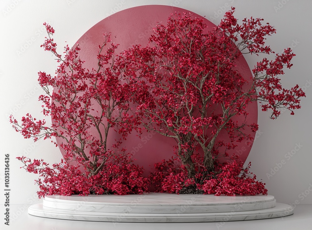 Aufkleber a chinese lunar new year theme with a traditional texture. abstract minimal geometric forms in 3d.