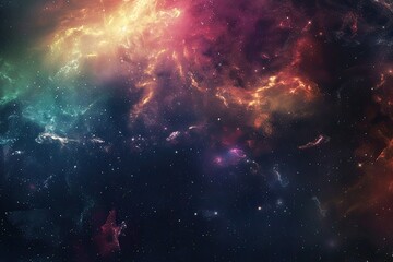 Obraz premium Observing a spiral galaxy located within a dark region abundant in stars