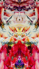 Fototapeta premium Abstract background art . Ethnic pattern. Mixtures of oil paint. Trendy hand painting canvas. Wall decor and Wall art prints Idea. 3D Texture. Art object