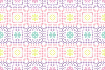 Pastel color seamless pattern.  Design for textile, fabric, clothing, wallpaper, wrapping, cushion art ornament and decoration.
