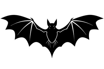 Bat Silhouette | isolated vector silhouette illustration on white background