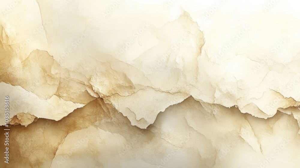Poster the artwork features a layered background of aged paper, displaying various warm tones that create a