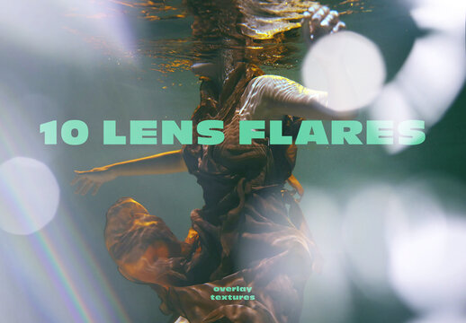 10 Lens Flare Overlay Texture