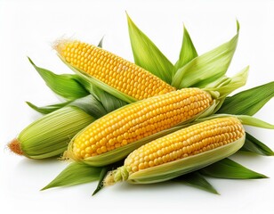 Corn on the cob kernels close up shot