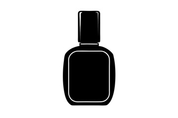 Nail polish silhouette vector, Nail polish bottle icon