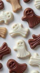 Fototapeta premium 할로윈 유령 모양 초콜렛