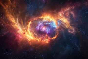 Observing a spiral galaxy located within a dark region abundant in stars