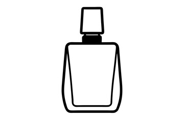 Nail polish silhouette vector, Nail polish bottle icon