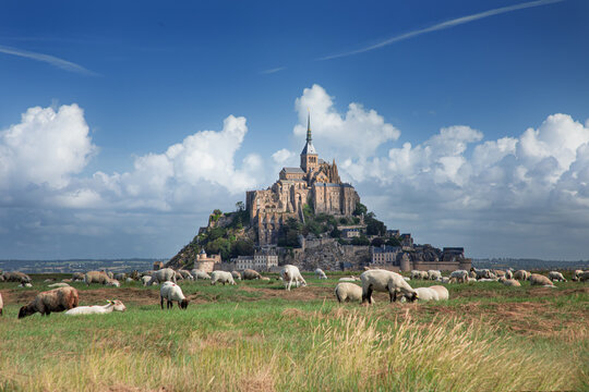 France, Normandy, Manche department, Bay of Mont Saint-Michel
