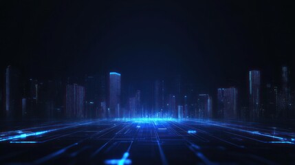 Obraz premium Digital Cityscape