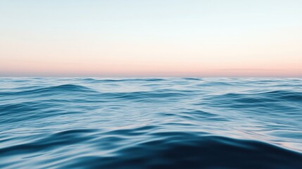 Obraz premium Serene Ocean Waves at Dusk with Gentle Colors