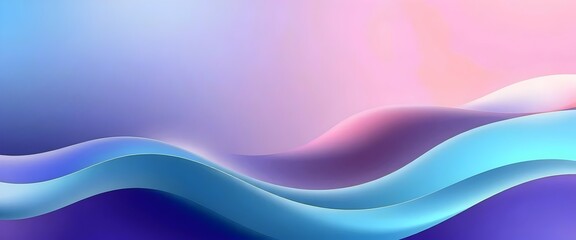 Fototapeta premium Abstract Wavy Background with Blue, Purple, and Pink