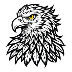 eagle line art vector
