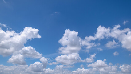 clear blue sky background,clouds with background, Blue sky background with tiny clouds. White fluffy clouds in the blue sky.