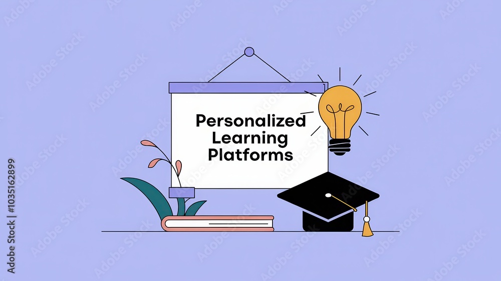 Poster personalized learning platforms transforming education with tailored experiences adaptive technologi