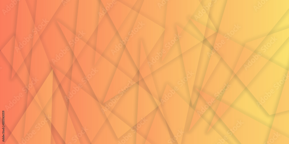 Poster minimalistic geometric yellow abstract background. abstract background with transparent rhombus geom