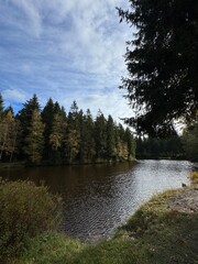 lake in the forest near by Schöneck, Vogtland, saxony