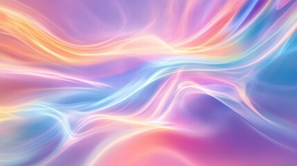 Obraz premium Soft Abstract Waves in Pastel Colors