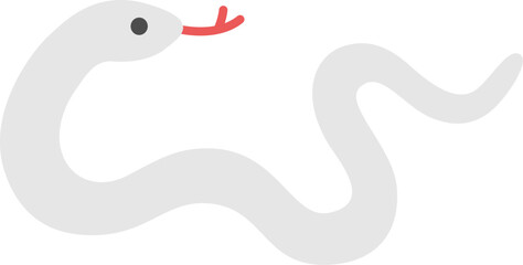 白蛇ののイラスト