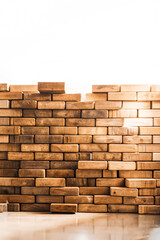 stack of bricks. wall, texture, wood, brick, pattern, stone, brown, wooden, construction, surface, stack, material, architecture, tile, block, textured, old, design, building, timber, wallpaper, lumbe