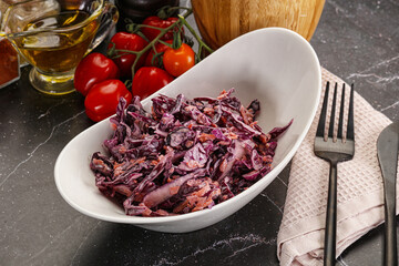 Coleslaw salad with cabbage and carrot