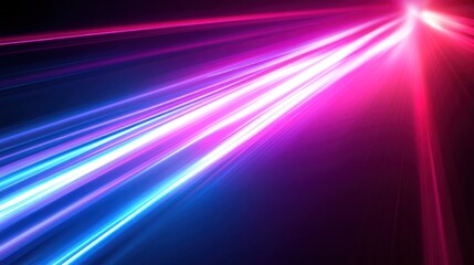 Obraz premium Abstract Neon Light Trails