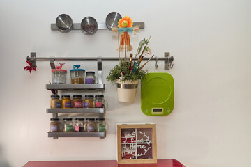 Spice storage wall in a modern kitchen #3