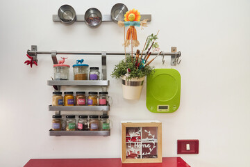 Spice storage wall in a modern kitchen #2