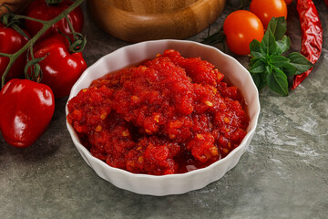 Fresh tomato puree pasta sauce