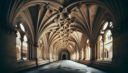 Fototapeta premium Cloister of a cathedral