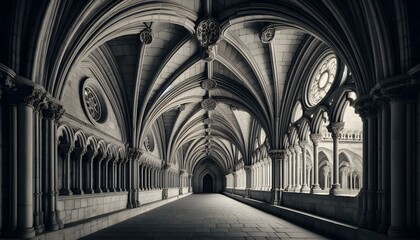 Fototapeta premium Cloister of a cathedral