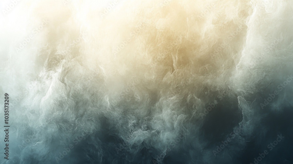 Poster a dynamic composition of swirling light and dark smoke forms an abstract visual that evokes a sense 