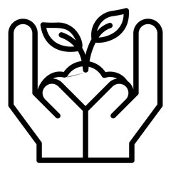 ecology icon or logo ilustration for website. Perfect use for web, pattern, design, app, etc.