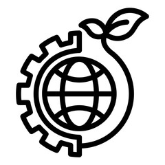 ecology icon or logo ilustration for website. Perfect use for web, pattern, design, app, etc.