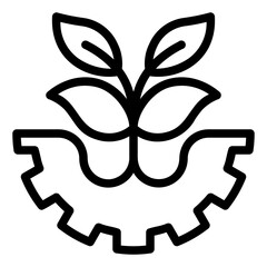 ecology icon or logo ilustration for website. Perfect use for web, pattern, design, app, etc.