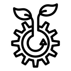 ecology icon or logo ilustration for website. Perfect use for web, pattern, design, app, etc.