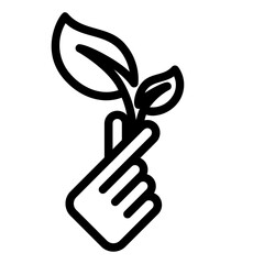 ecology icon or logo ilustration for website. Perfect use for web, pattern, design, app, etc.