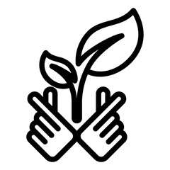 ecology icon or logo ilustration for website. Perfect use for web, pattern, design, app, etc.