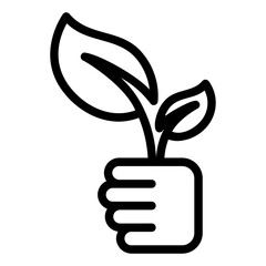 ecology icon or logo ilustration for website. Perfect use for web, pattern, design, app, etc.