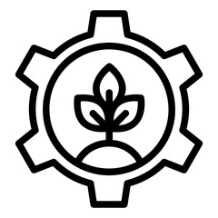 ecology icon or logo ilustration for website. Perfect use for web, pattern, design, app, etc.