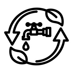 ecology icon or logo ilustration for website. Perfect use for web, pattern, design, app, etc.